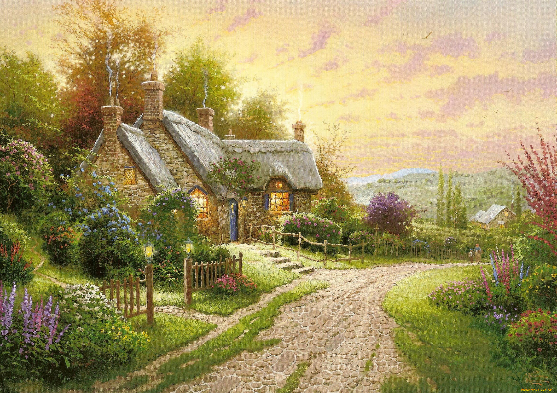thomas, kinkade, 